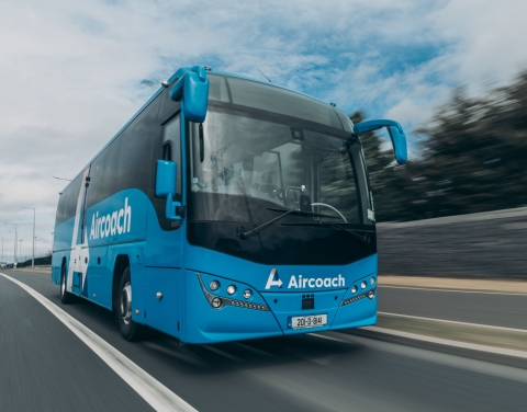 Aircoach on motorway